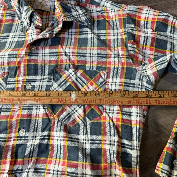 Vintage Longstreet Plaid Shirt Medium Long Sleeve 100% Cotton Button Down Shirt - Picture 8 of 8